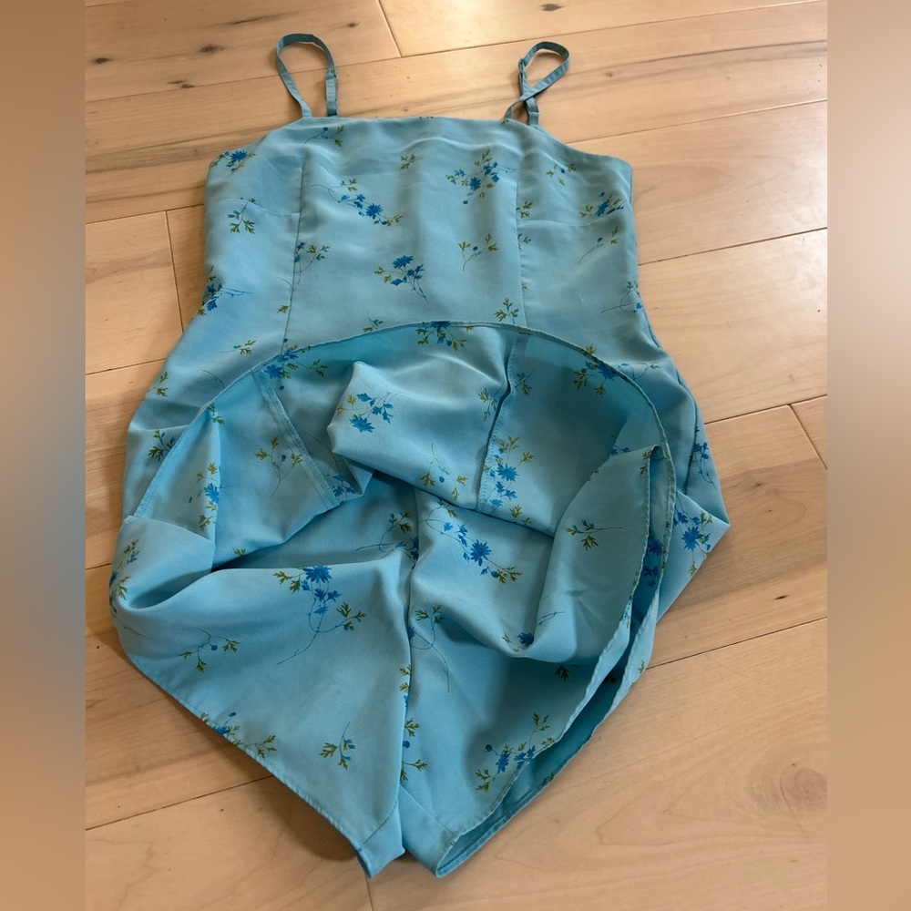 Y2K Express Floral Skort Mini Dress Romper 3/4 - Picture 10 of 15